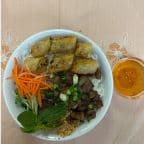 Best BBQ Pork & Egg Roll with Vermicelli / Bún Thịt Nướng Chủ Giò / 燒豬肉春卷米粉 in San Francisco, CA